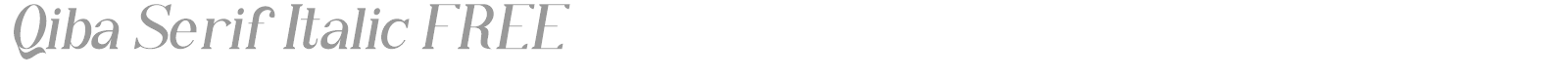 Qiba Serif font preview